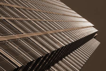 Tall London skyscraper in the Canary Wharf finance district.の写真素材