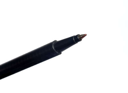 Isolated black biro penの写真素材