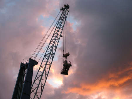 Container crane.