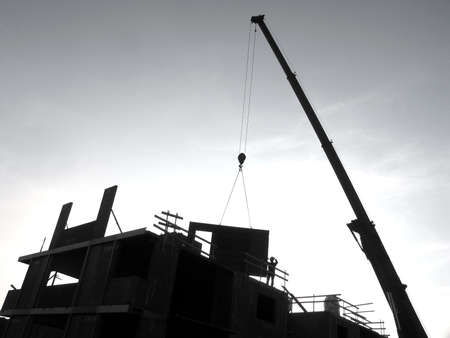 Building new urban apartments.の写真素材