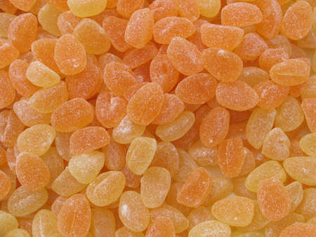 Orange jelly candy.の写真素材
