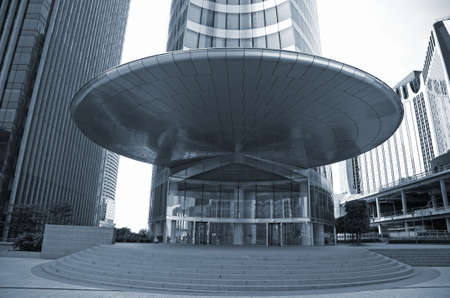 Entrance corporate office building - La Defense, Paris.の写真素材