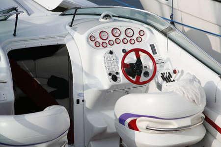 Detail from an expencive speedboat.の写真素材