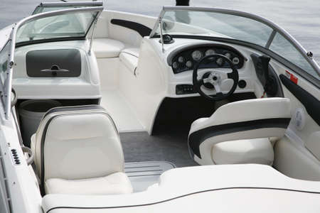Detail from an expencive speedboat.の写真素材