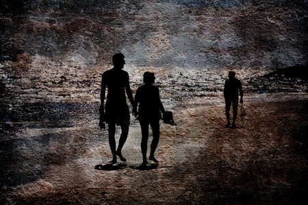 The last people on earth after the big bang.の写真素材