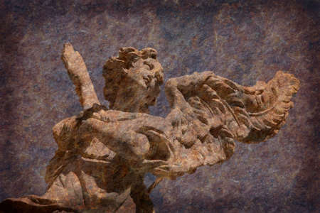 Artistic work of my own in retro style - Angel - Veniceの写真素材