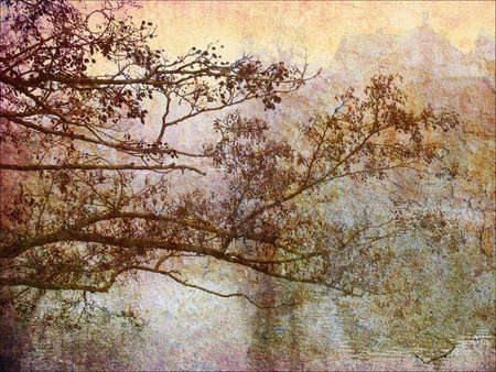 Like an old Japanese print. More of my photos worked together to make a retro dreamlike look. Misty...
