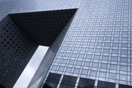 Futuristic corporate office buildings - La Defense, Paris.の写真素材