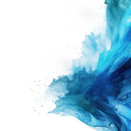 Funky Blue Blast. Cool Picture with Amazing Patterns.の素材
