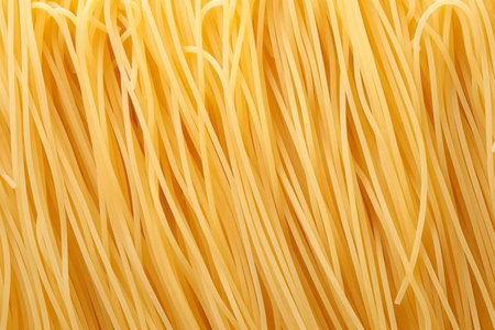 Spaghetti Stars. Yellow Noodles on Black Stageの素材