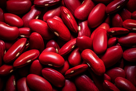 A Vibrant Red Bean Background for Creativityの素材