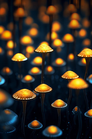 Mushroom Adventure. Close-Up and Yummyの素材