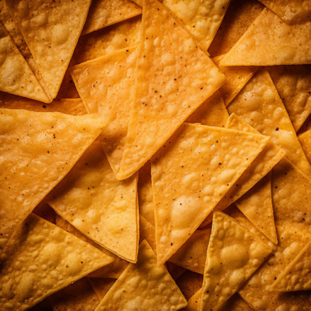 Top view of nacho chipsの素材