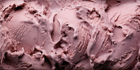 A close up of a bowl of ice creamの素材