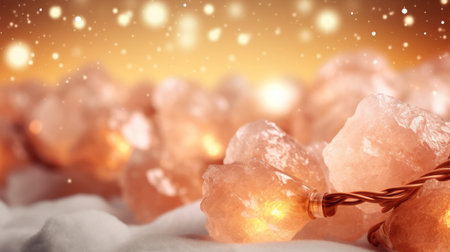 Pink Salt Elegance. A Crystalline Texture Patternの素材