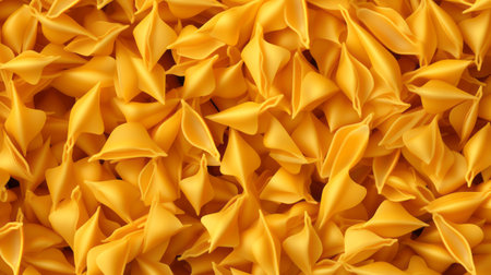 Foodie Fun Alert. Yellow Spaghetti in Rows.の素材