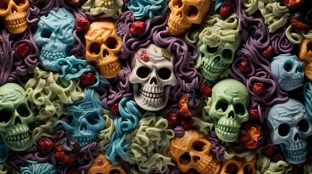 Scary Fun. Halloween Night's Nightmare Design.の素材