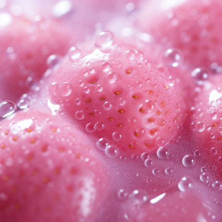 Morning Goodness. Strawberry Yogurt Splash Treatの素材
