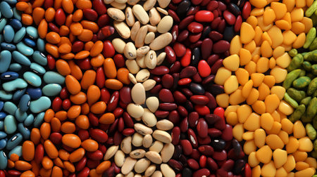 Texture Galore. Red Kidney Bean Close-Up Backgroundの素材