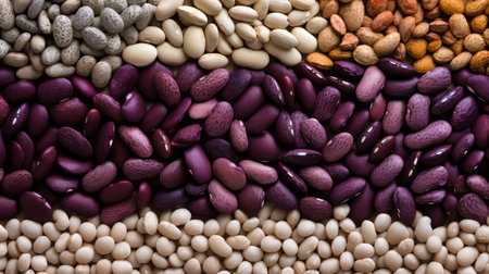 Delicious Red Kidney Beans Up Close - Perfect Background Textureの素材