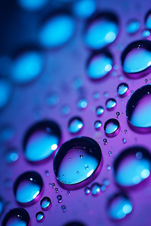 Minimalistic Water World. Refracted Image Macroの素材