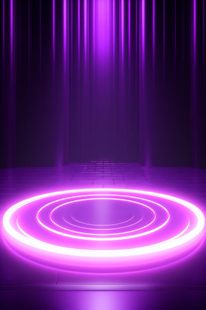 Dynamic Purple Waves. Abstract Lines Textureの素材