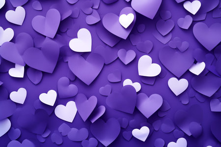 Valentine's Day Celebration. Hearts on a Joyful Background Happy Women's, Mother'sの素材