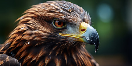 A close up of a bird of preyの素材