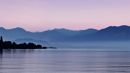 Mountainous Aura Captivating Landscape with Serene Lakeの素材