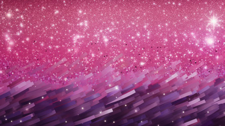 Misty Enchantment. Close-Up Sparkling Purple Glitter Dreamの素材