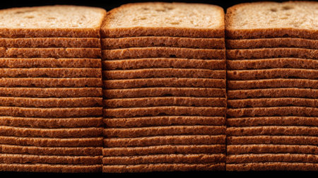 Slice of Heaven. Isolated Grain Bread Showcaseの素材