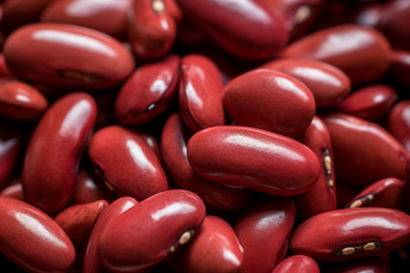 Red Haricot Kidney Beans. Your Creative Copy Spaceの素材