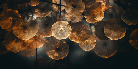 Mushroom Whispers. Mycologist's Close-Up Explorationの素材
