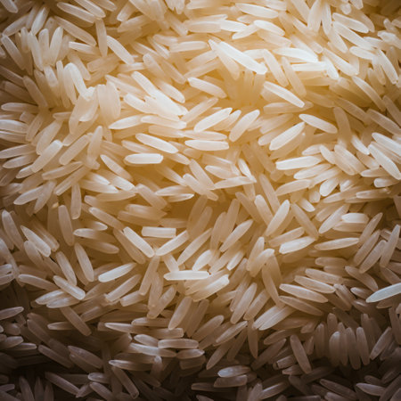 Rice Grains. A Gluten-Free Superfoodの素材