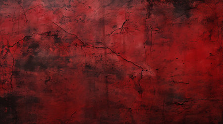 Grunge red background. Grunge textured wall.の素材