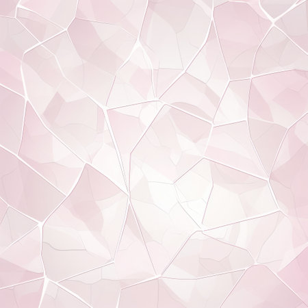 Abstract background of white and pink polygonal mosaic.の素材