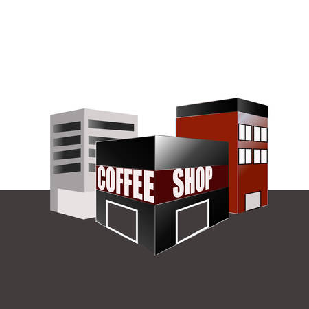 coffee shopのイラスト素材