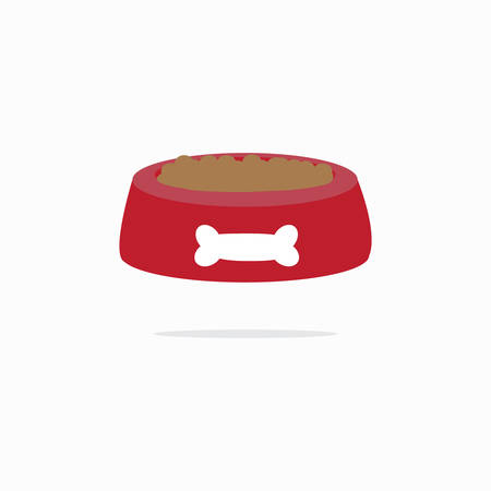 Dog bowl vector Illustration.のイラスト素材