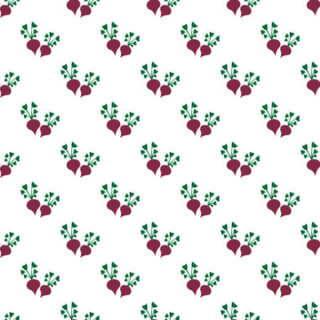 Beetroots vector seamless pattern.のイラスト素材