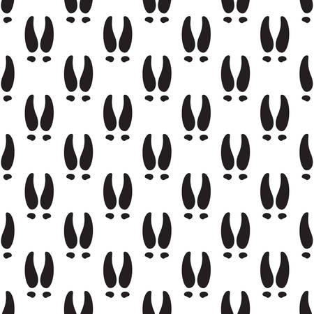 Vector seamless pattern with deer footprintsのイラスト素材