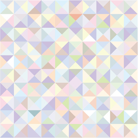 Seamless pattern with triangles in pastel colors. Vector illustrationのイラスト素材
