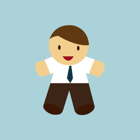 businessman avatar design, vector illustration eps10 graphic over blue backgroundのイラスト素材