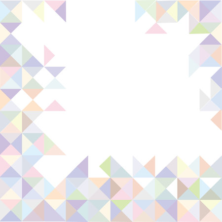 Abstract background with triangles in pastel colors. Vector Illustration.のイラスト素材