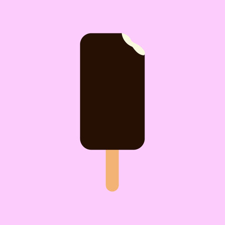 Ice cream icon. Flat vector related icon with shadow for web and mobile applicationsのイラスト素材
