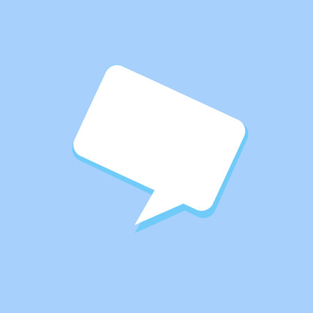 Speech bubble icon. Flat design style modern vector illustration concept.