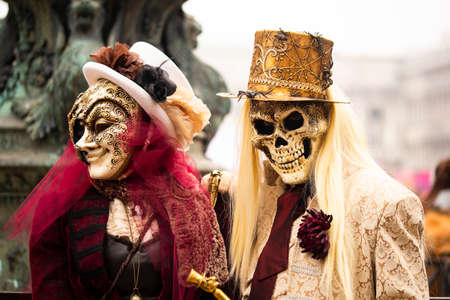 23 february 2020, Venice, Italy. Venetian masks