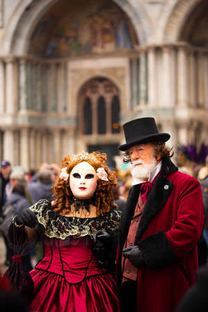 23 february 2020, Venice, Italy. Venetian masksのeditorial素材