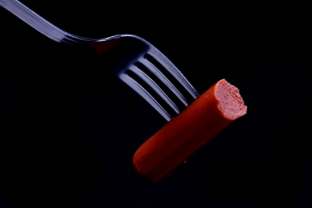 Raw Wurstelの写真素材