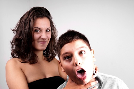 Brother and Sisterの写真素材