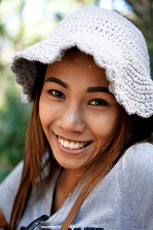 Smiling Ladyの写真素材